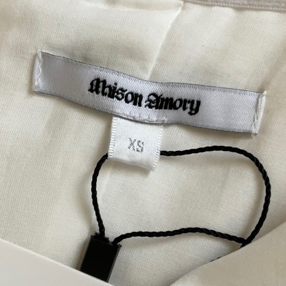 Masion Amory Swan Lake Maxi Dress-Cream Custard-XS-NWT - Picture 11 of 11